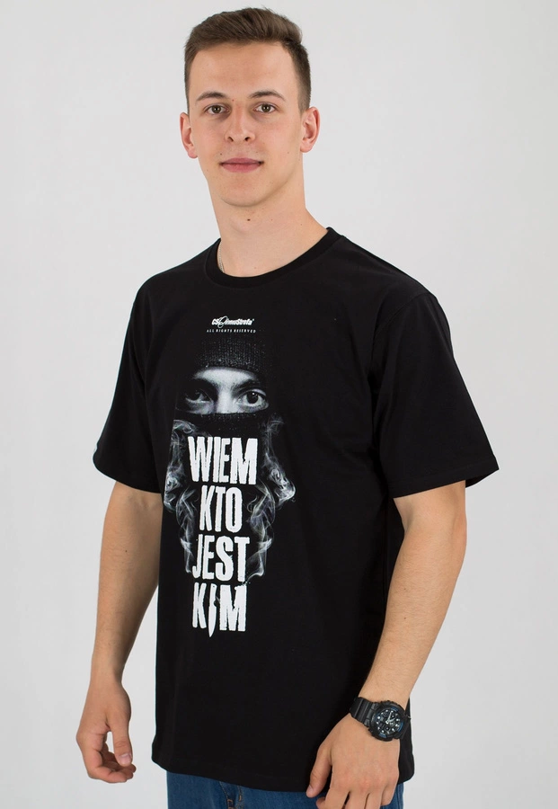 T-shirt Ciemna Strefa Wiem Kto Jest Kim czarny