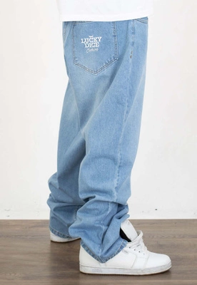 Spodnie Lucky Dice Baggy LD Clothing blue jeans