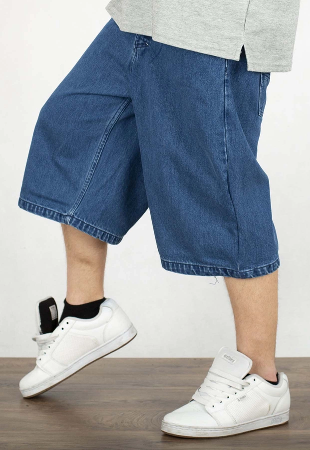 Spodenki Mass Jeans Slang Baggy Fit blue