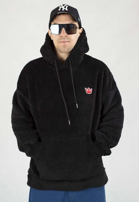Bluza Jigga Wear Z Kapturem Teddy czarna