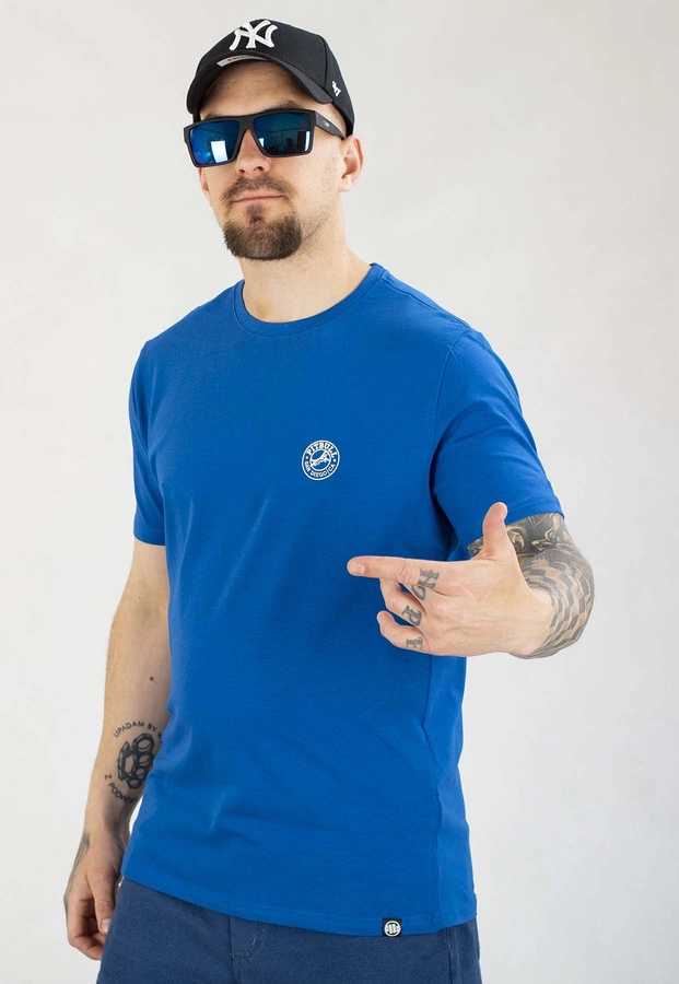 T-shirt Pit Bull Slim San Diego CA Small Logo 140 royal blue