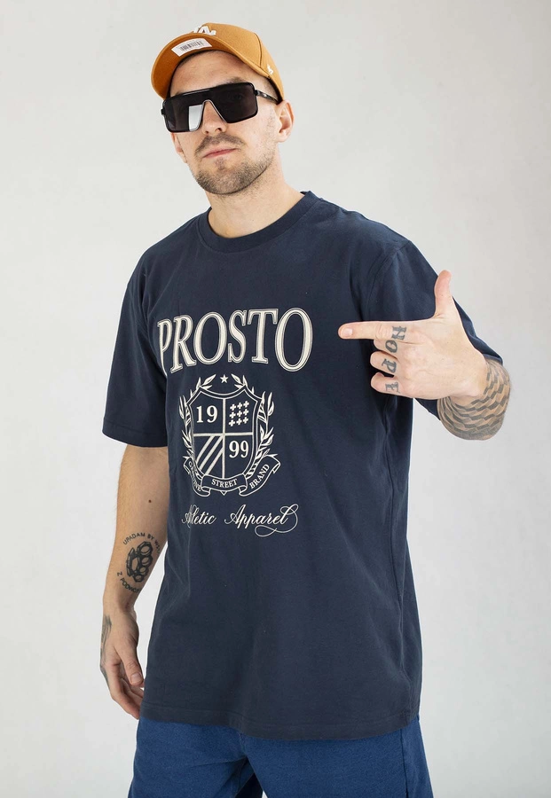 T-shirt Prosto Hexer granatowy