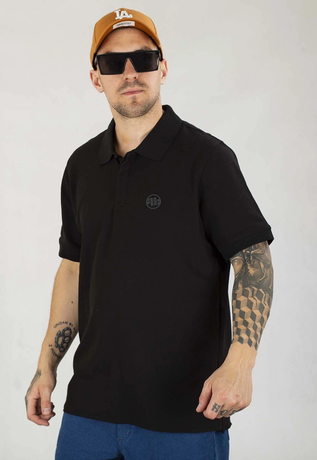 T-shirt Polo Pit Bull Pique Rockey czarny