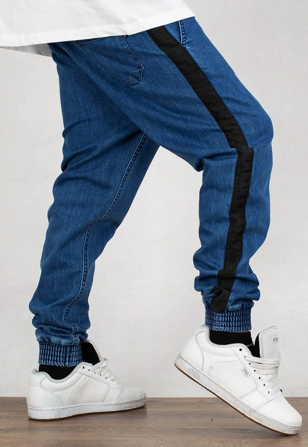 Spodnie SSG Jogger Jeans Czarny Lampas light