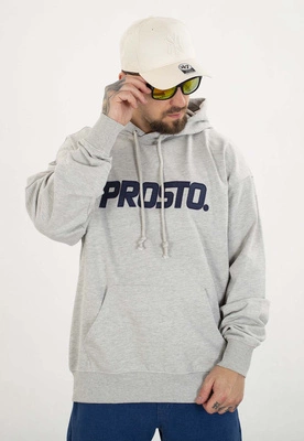 Bluza Prosto Z kapturem Check szara