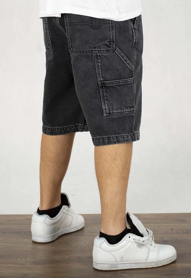 Spodenki Pit Bull Carpenter Jeans Shorts Black Denim