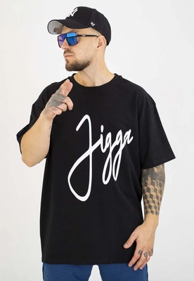 T-shirt Jigga Wear Baggy Big Tag czarny