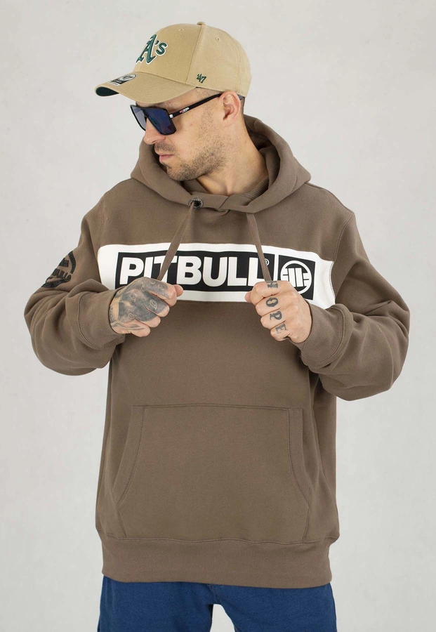 Bluza Pit Bull Z Kapturem Sherwood brązowa