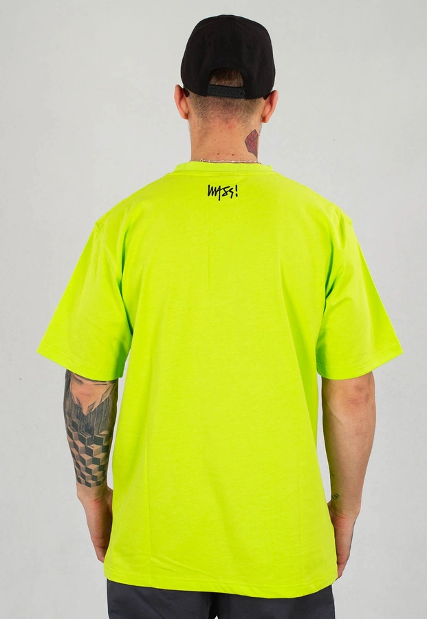 T-shirt Mass Signature Medium Logo limonkowy