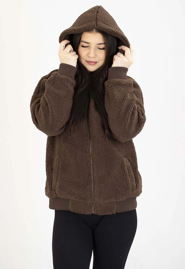 Bluza Pit Bull Z Kapturem ZIP Daisy dark chocolate