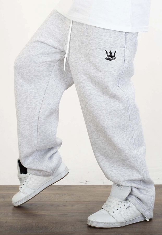 Dresy Jigga Wear Logo Drawcord Baggy szare