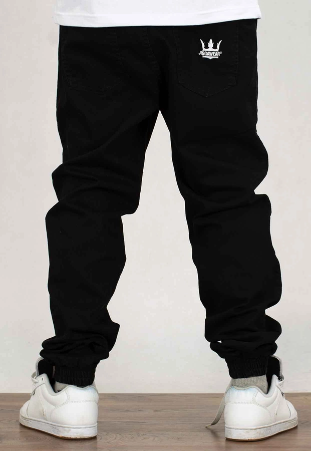 Spodnie Jigga Wear Crown Jogger Jeans czarne