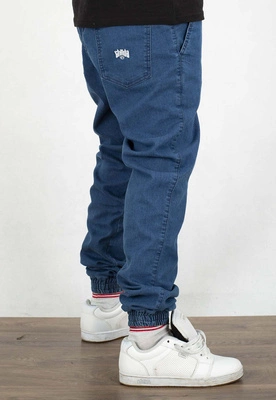 Spodnie Chada Jeans Joggery Kastet Logo niebieskie