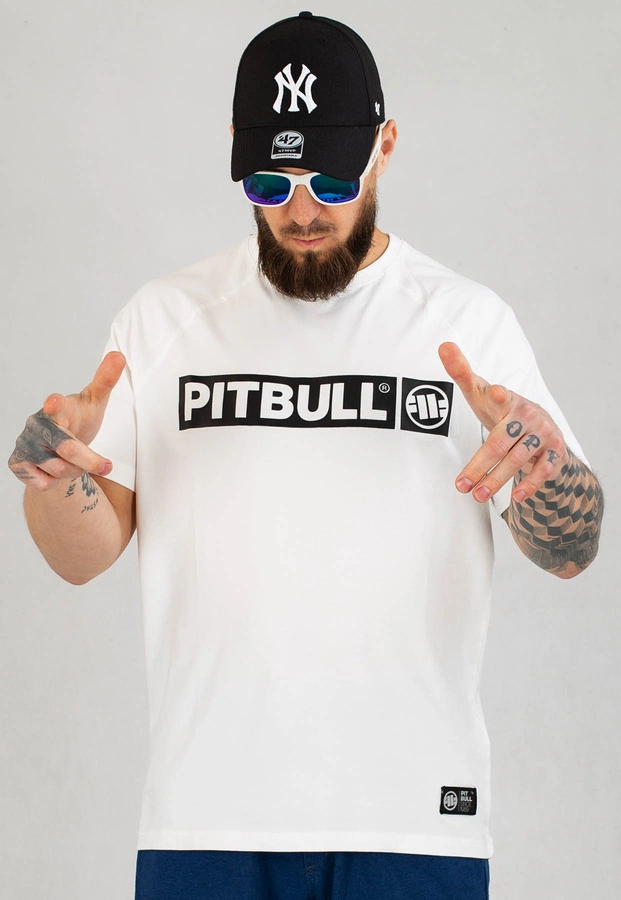 T-shirt Pit Bull Spandex Hilltop biały