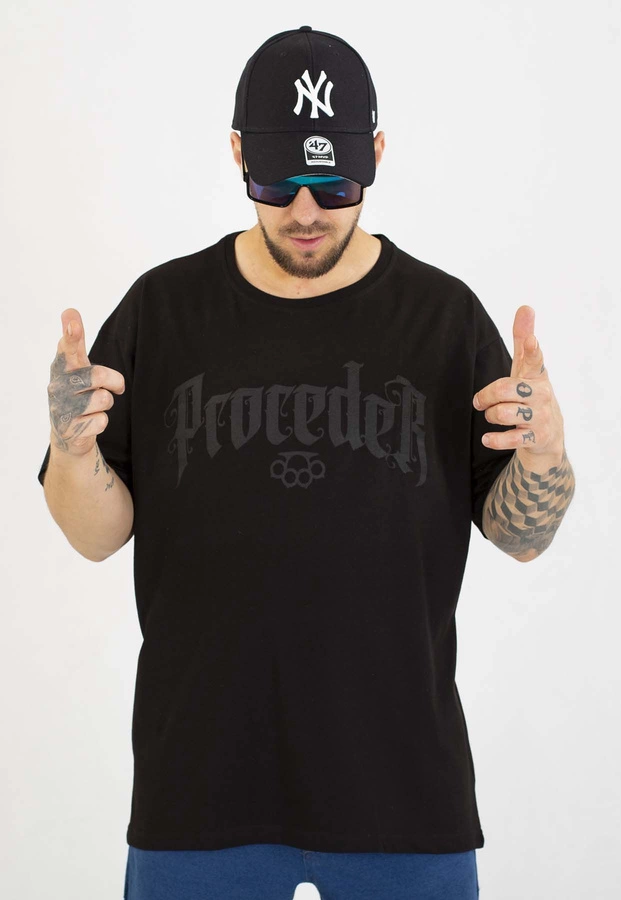 T-shirt Chada Proceder Oversize Proceder 1312 czarny