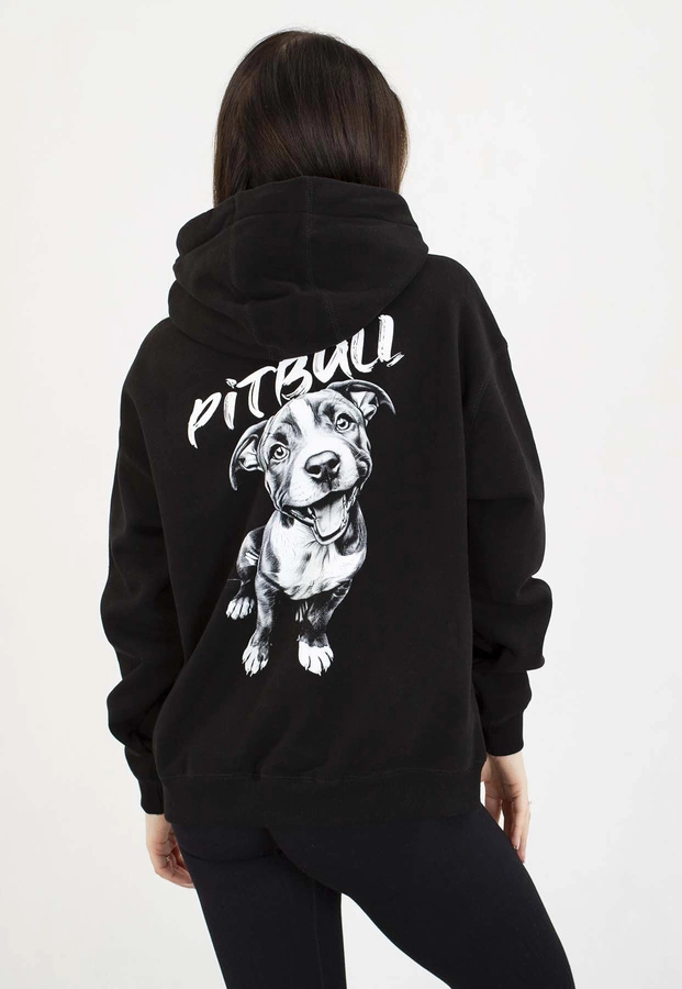 Bluza Pit Bull Z Kapturem Oversize Puppy 2 czarna