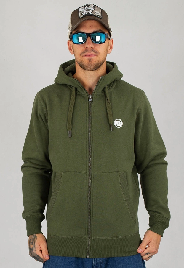 Bluza Pit Bull Zip Small Logo 19 oliwkowa