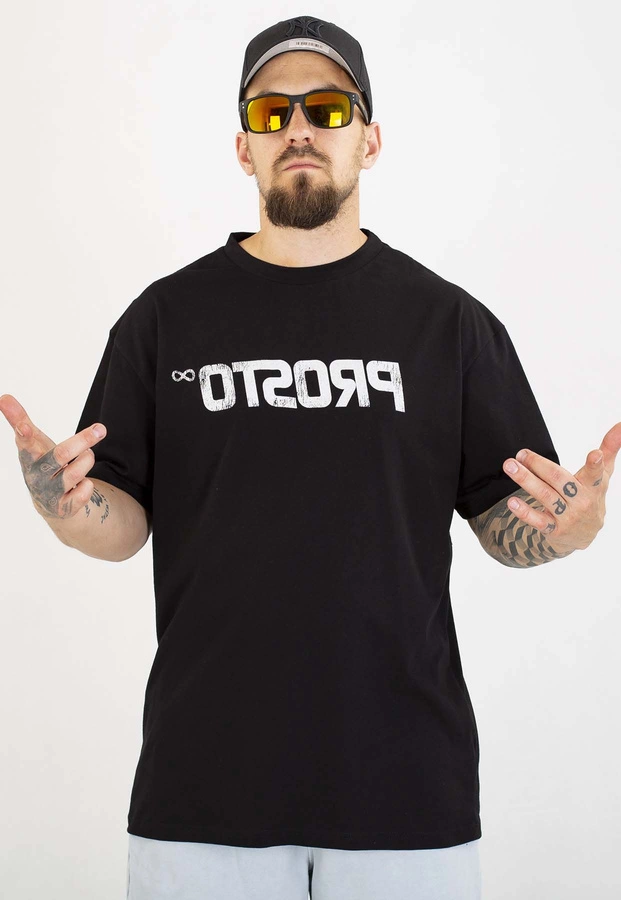 T-shirt Prosto Oversize Reverse czarny