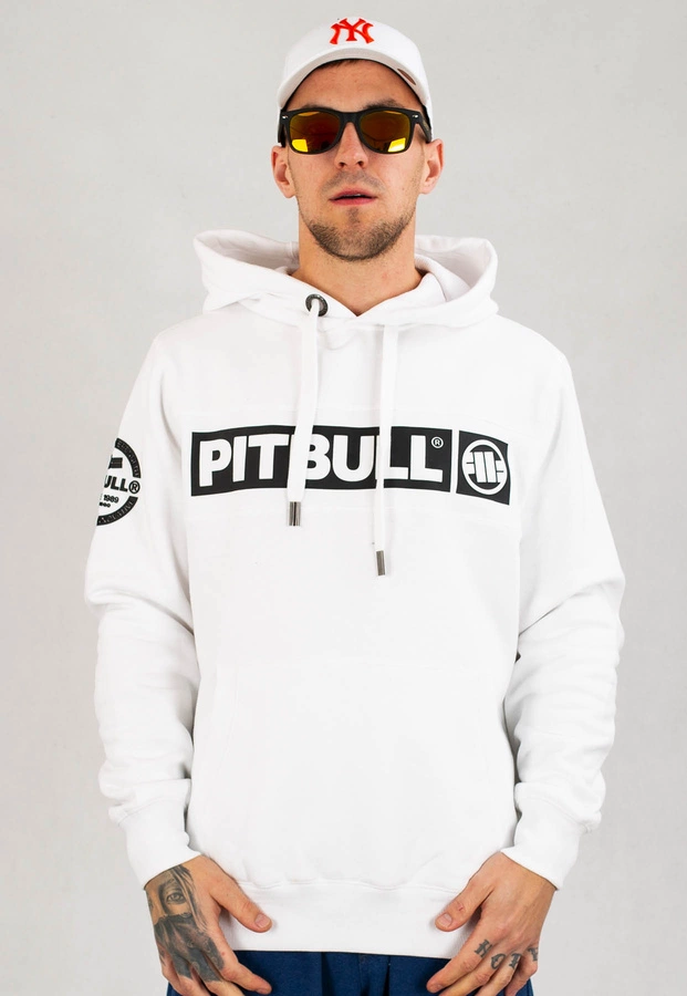 Bluza Pit Bull Z Kapturem Sherwood biała