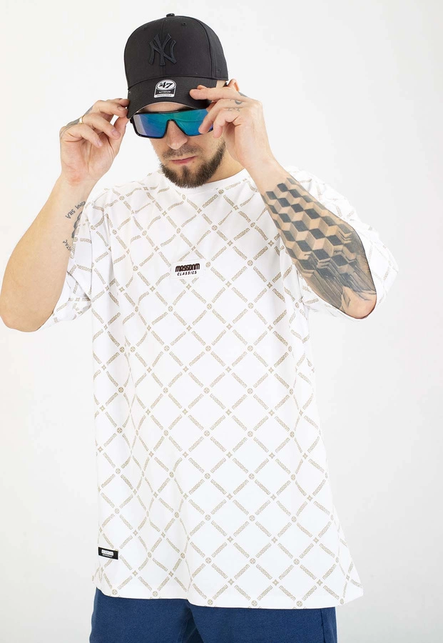 T-shirt Mass Monogram biały
