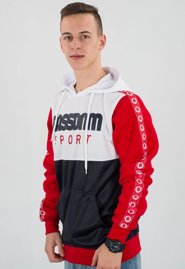 Bluza Mass Stripe biało czarna