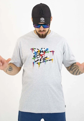 T-shirt Diil Die Splash szare