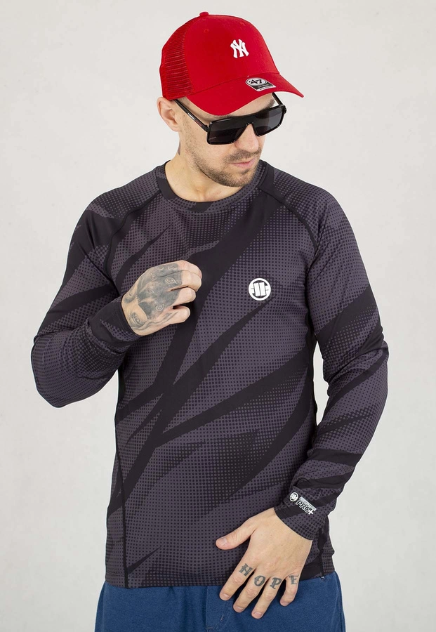 Longsleeve Pit Bull Sportowy Rashguard Dot Camo II szary