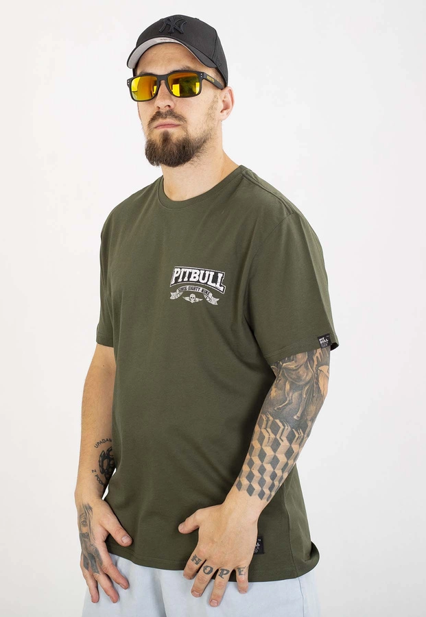 T-shirt Pit Bull Troublemaker 170 old green