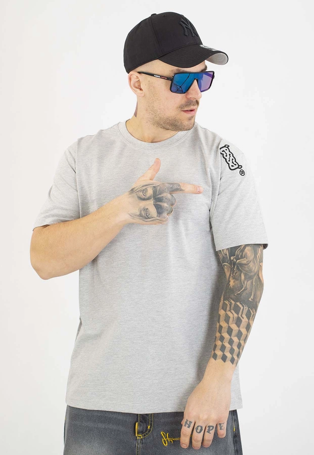 T-shirt Stoprocent Essa Haftbark szary