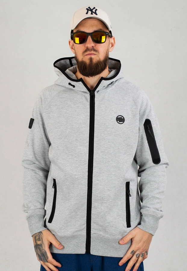Bluza Pit Bull Hooded Zip Hermes szara