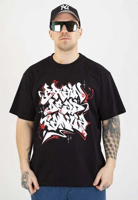 T-shirt Brain Dead Familia Graffiti czarny