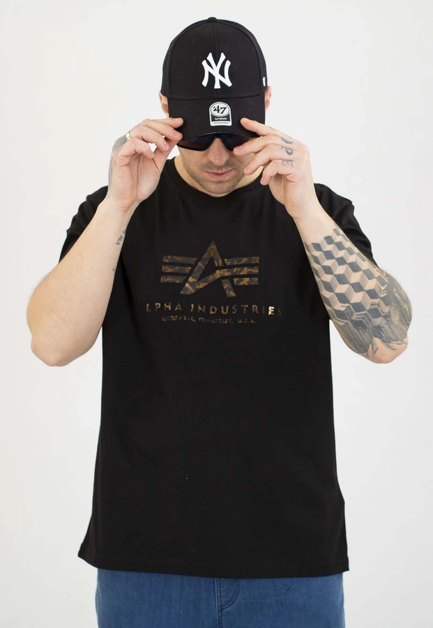 T-shirt Alpha Industries Basic Effect Print 100501Ep czarny