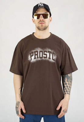 T-shirt Prosto Baggy Jung ciemno brązowy
