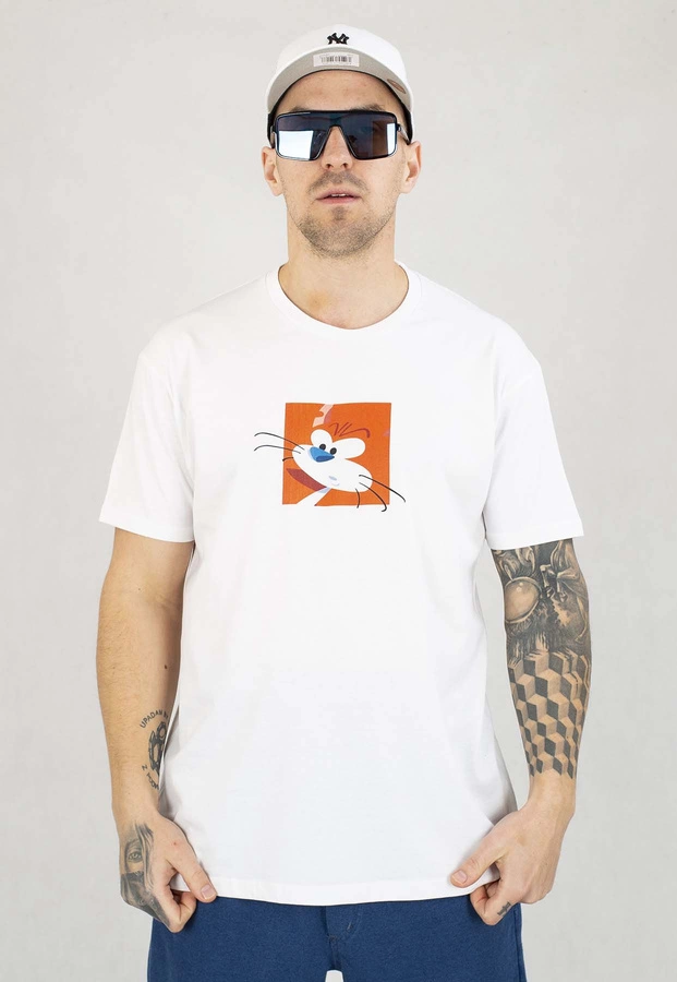 T-shirt Smerfy Square biały