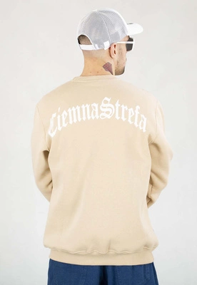 Bluza Ciemna Strefa Bez Kaptura Gotyk beżowa