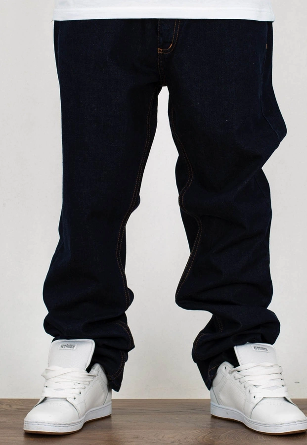 Spodnie Brain Dead Familia BDF ciemny jeans