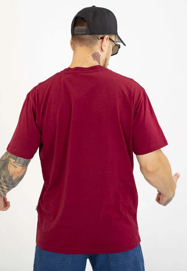 T-shirt Diil Laur bordowo błękitny
