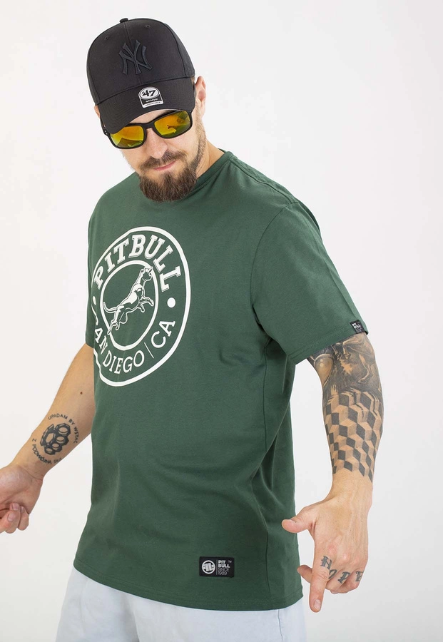 T-shirt Pit Bull San Diego Ca 170 bottle green