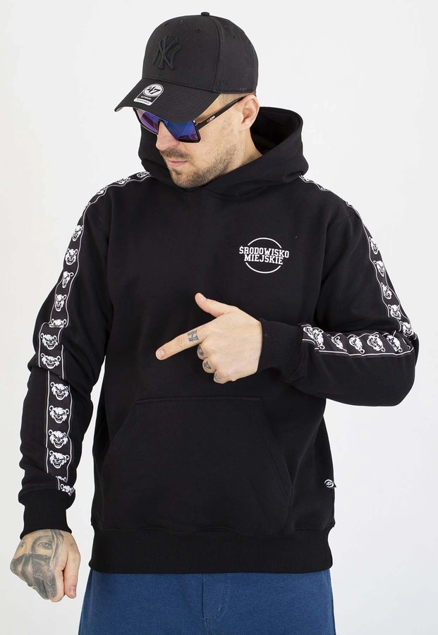 Bluza Środowisko Miejskie Z Kapturem Classic Lampas czarna