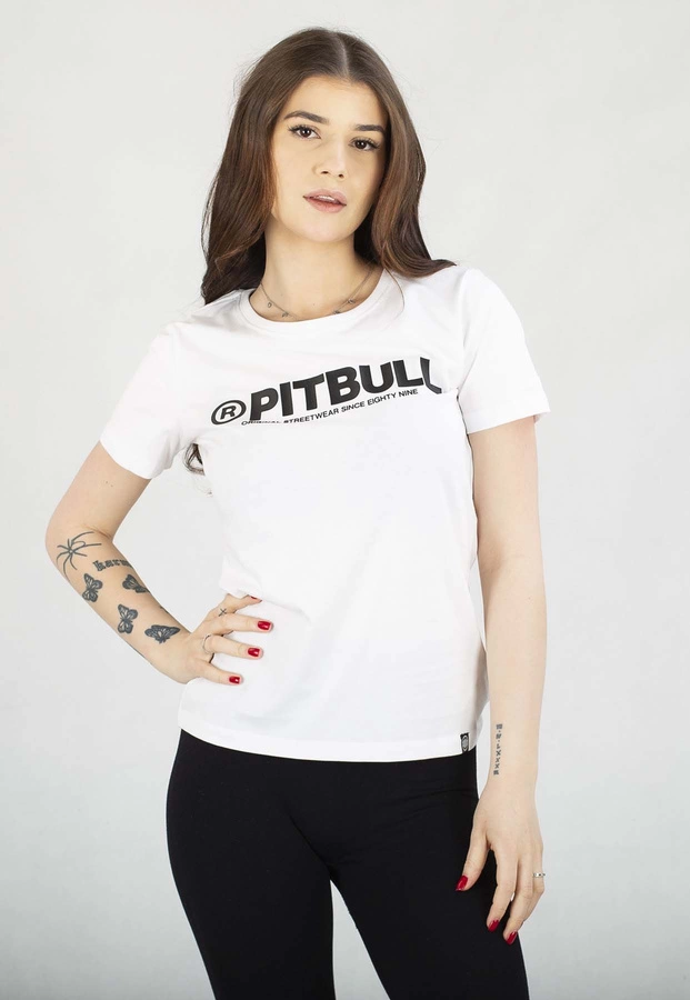 T-Shirt Pit Bull Slim Fit Pitbull R biały