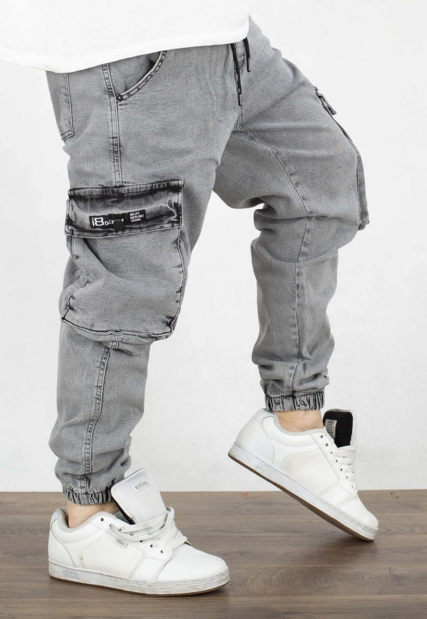 Spodnie I8 Denim BOY41 Joggery Cargo grey everest