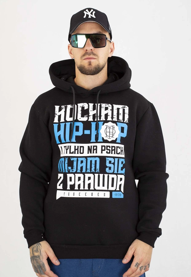 Bluza Chada Z Kapturem Kocham Hip Hop czarna