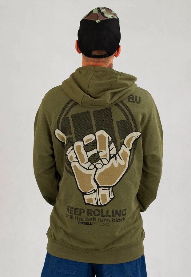 Bluza Pit Bull Keep Rolling oliwkowa