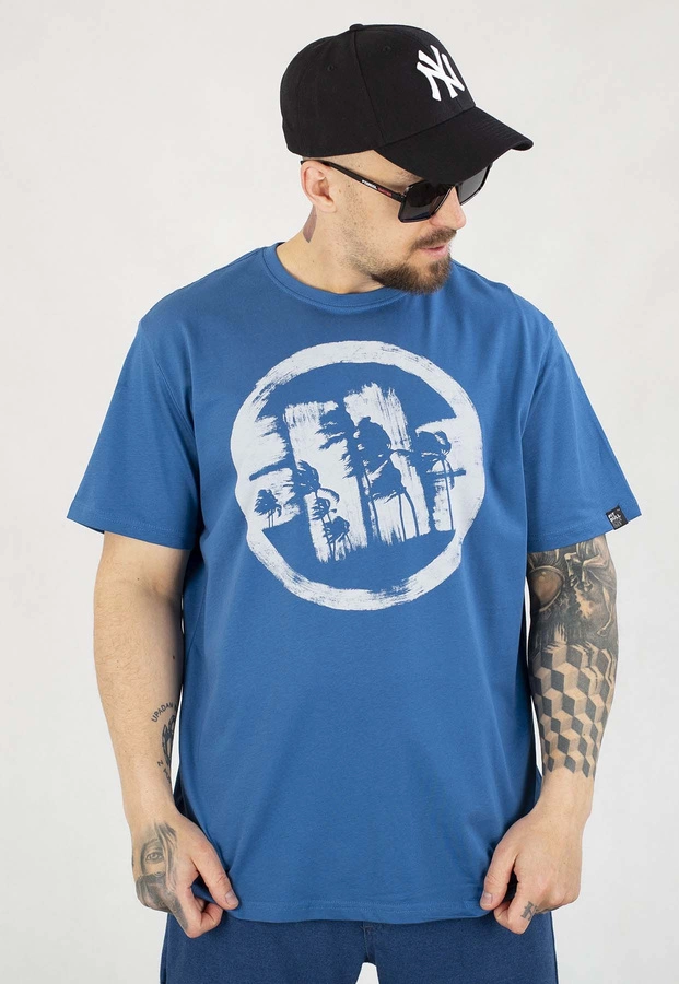 T-shirt Pit Bull Logo Palms 170 shade blue