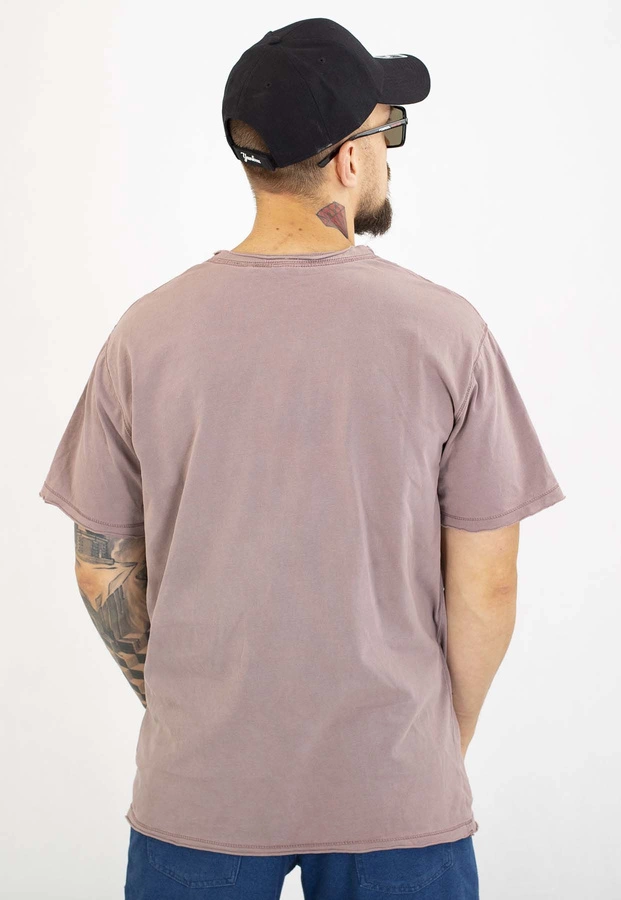 T-shirt Pit Bull Skull Logo 190 dusty burgundy