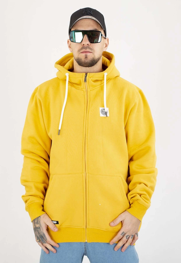 Bluza Mass Z Kapturem ZIP Patch żółta