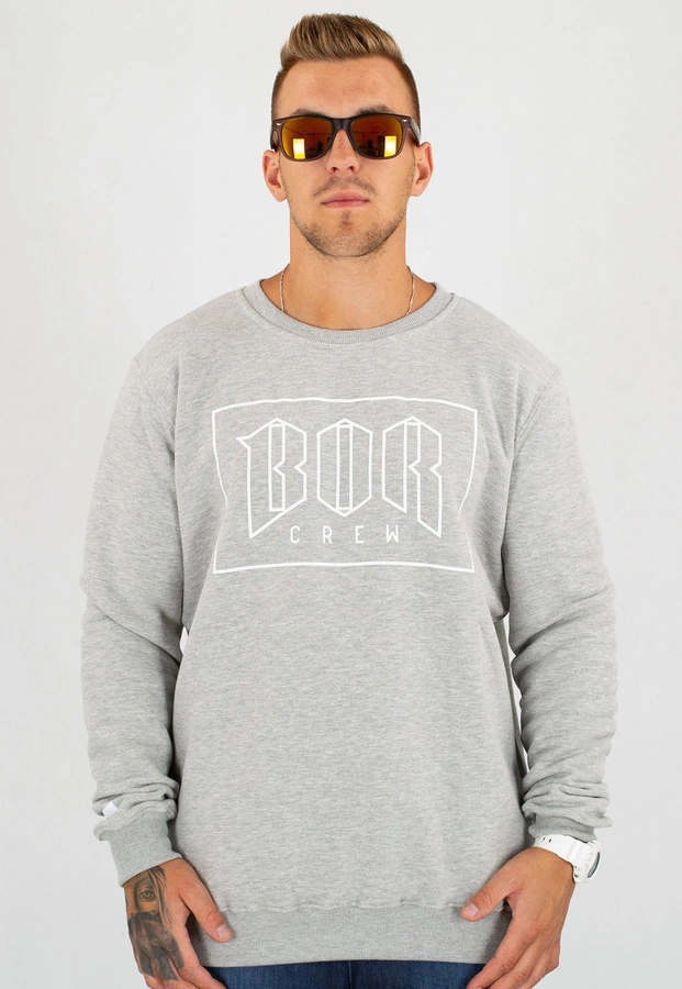 Bluza B.O.R. Biuro Ochrony Rapu BOR New Outline jasno szara