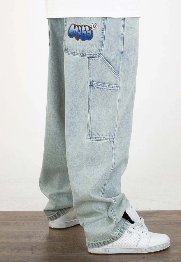 Spodnie Mass Jeans Extra Baggy Fit Wall light blue