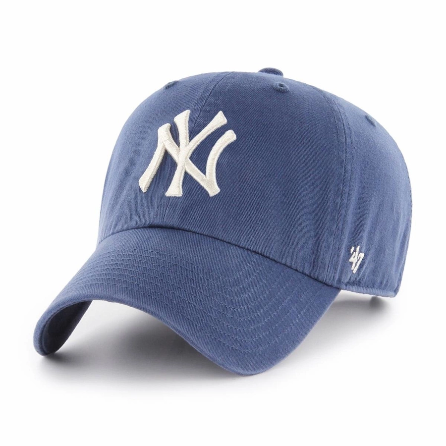 Czapka 47 Brand MLB New York Yankees '47 CLEAN UP niebieska