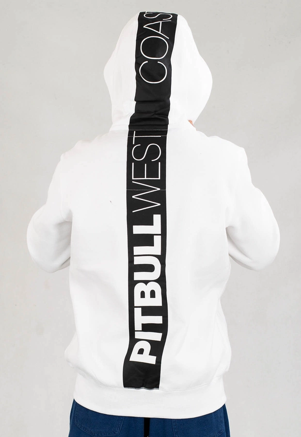 Bluza Pit Bull Z Kapturem Zip Hilltop 22 biała